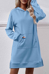 Midi Hoodie Dress with Pocket Slit InsStreet